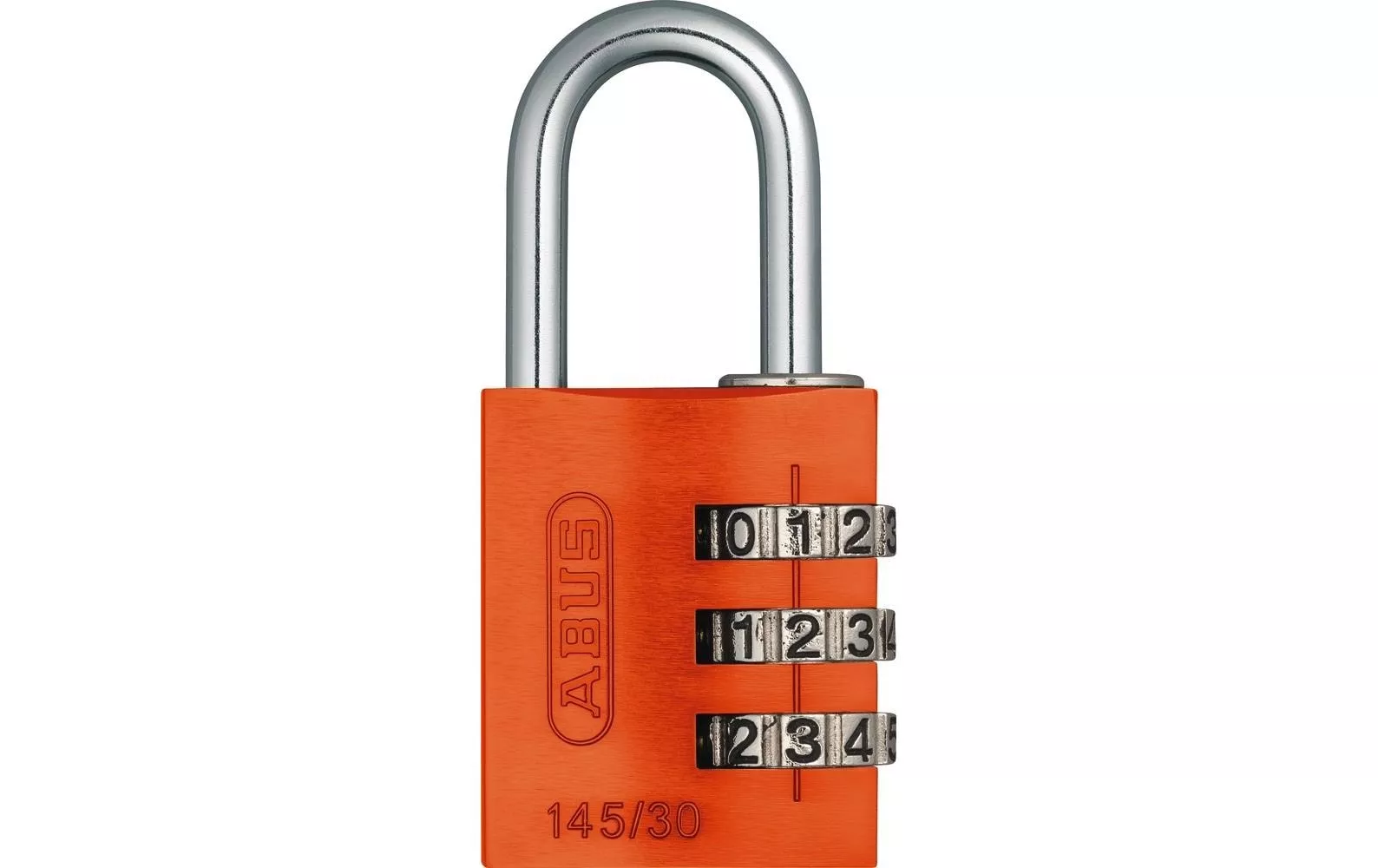Zahlenschloss 145/30 Lock-Tag Orange Aluminium