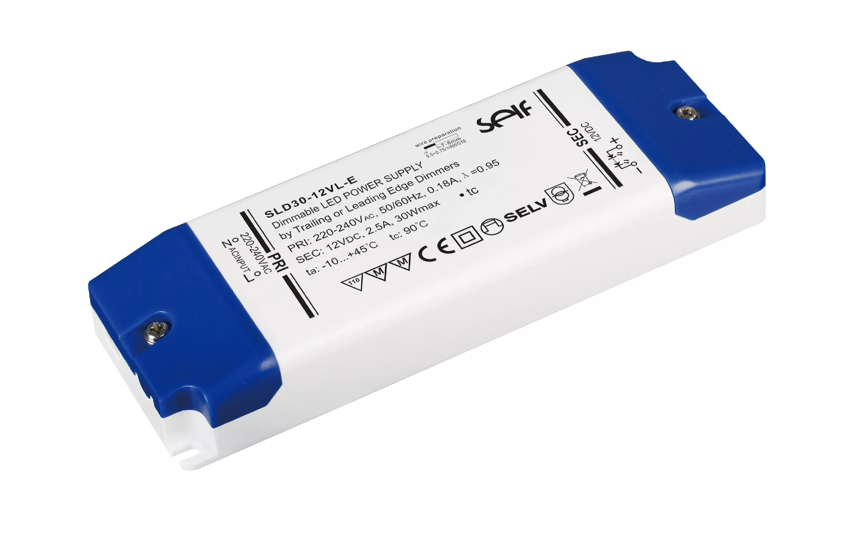 Alimentazione SELF LED driver dimmerabile, 30 W, 12 V