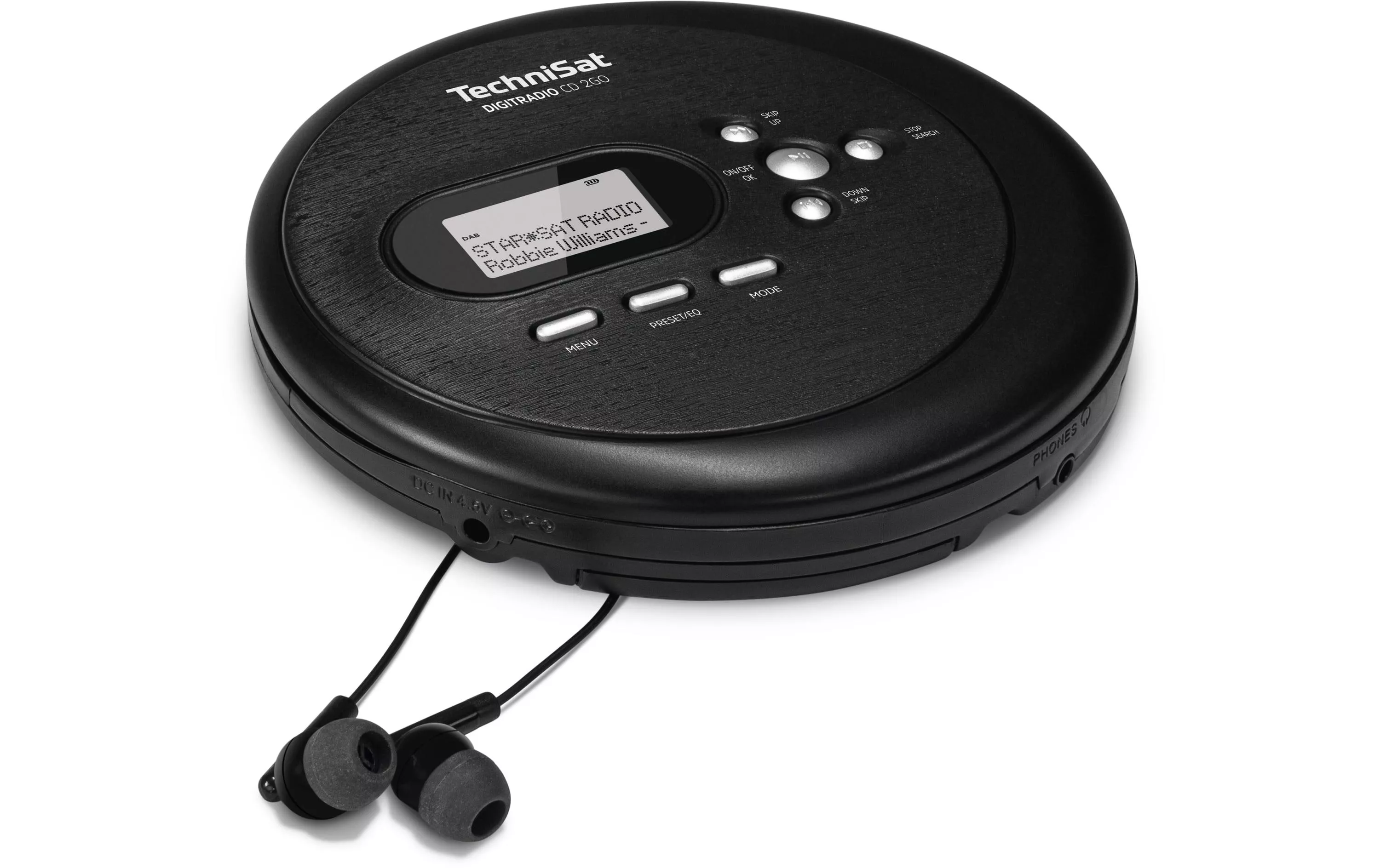 Lenco CD-010 - Lecteur CD Portable Walkman - Diskman - CD Walkman - Avec  écouteurs et câble de chargement Micro USB - Noir