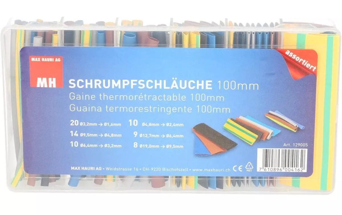 Schrumpfschlauch 71-teilig Sortimentsbox, Mehrfarbig