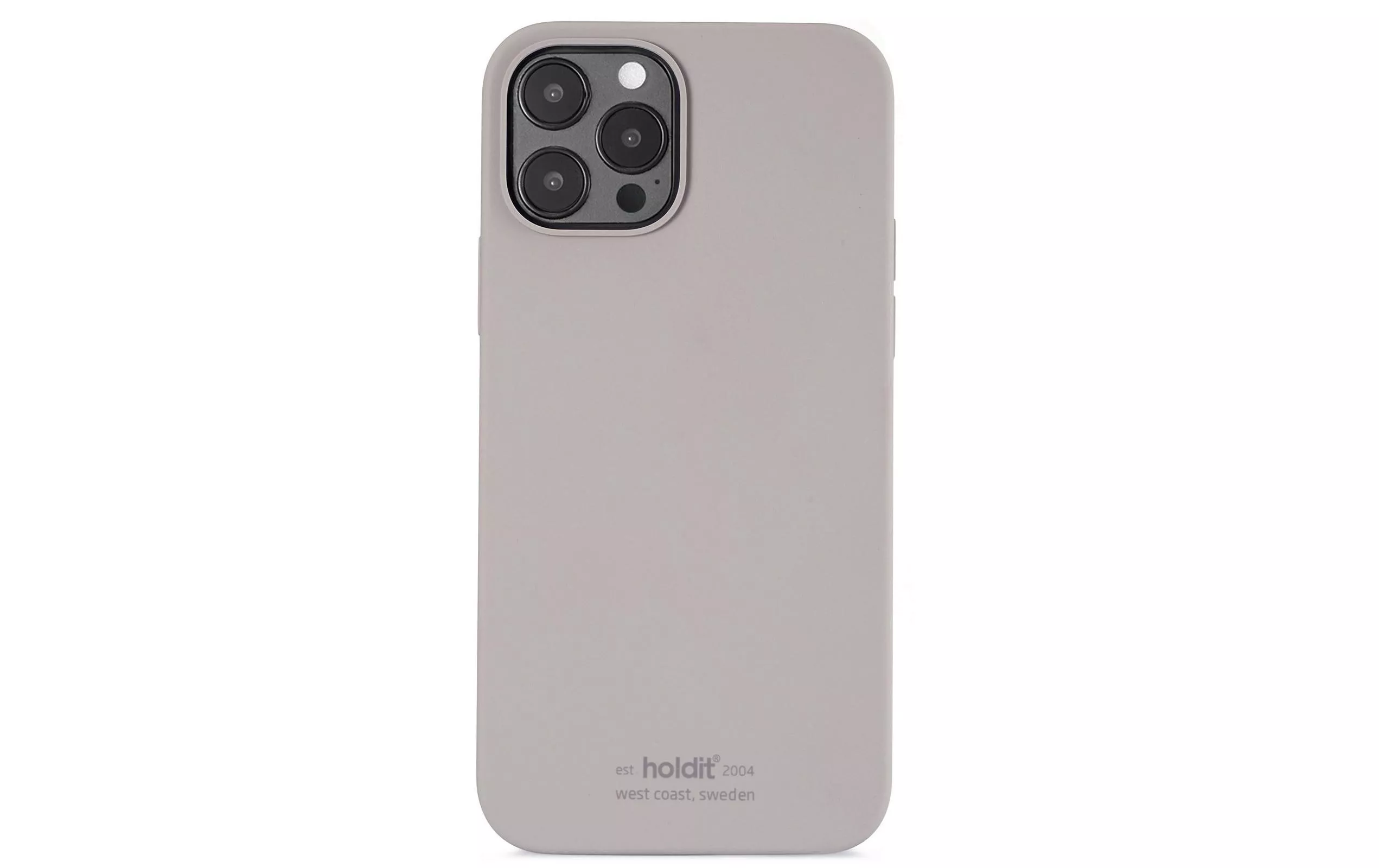 Coque arrière Silicone iPhone 12 Pro Max Taupe