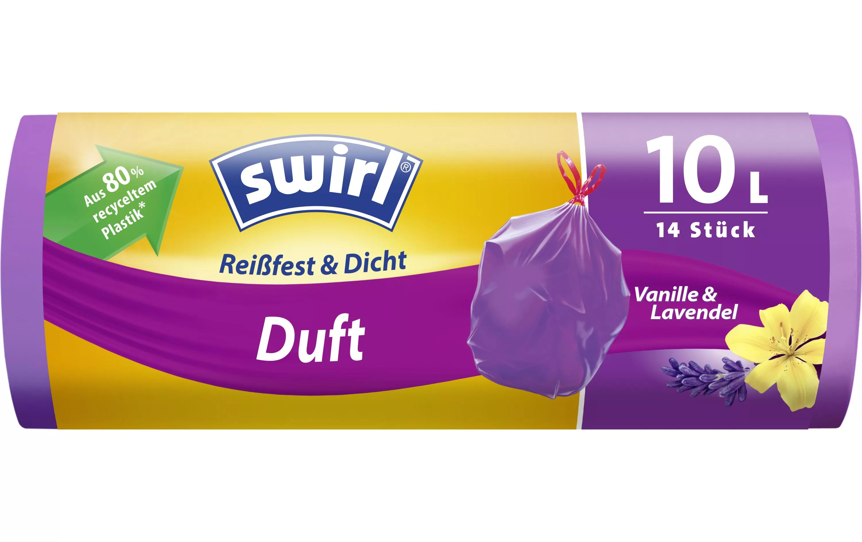 Müllbeutel Duft Lavendel-Vanille 10 l, 14 Stück