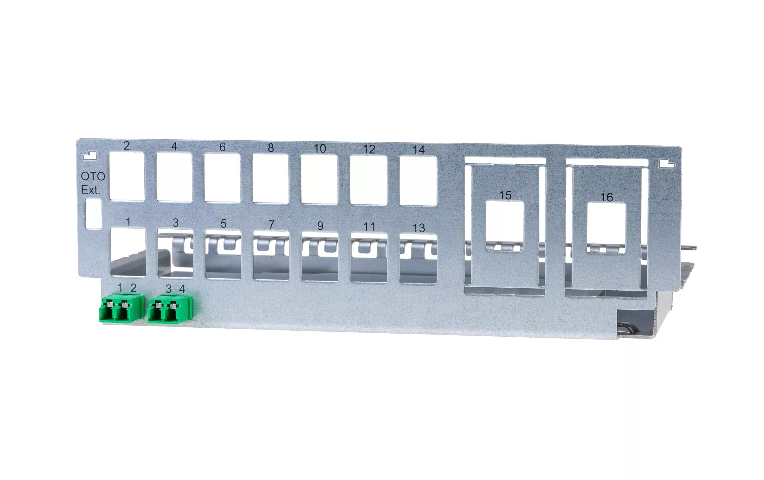 Patch Panel Cecoflex 9.7\" 2x LC Duplex APC senza copertura