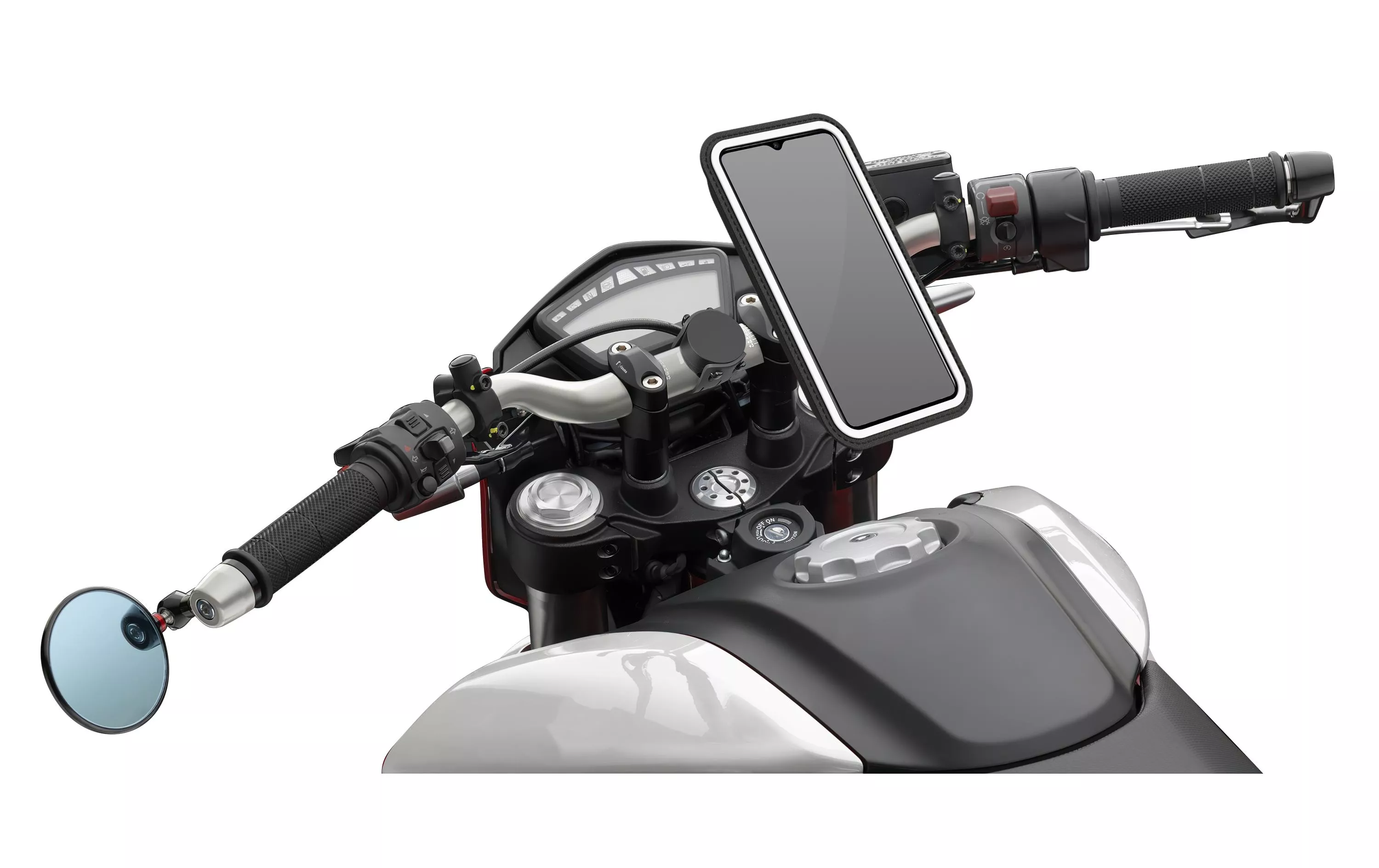 Motorradmobiltelefonhalter Magnetic Moto 5.5 - Handyhalterung, USB Adapter