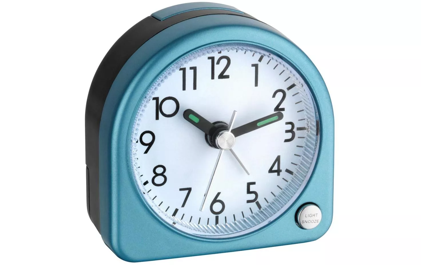 Classic Alarm Clock Blue Metallic