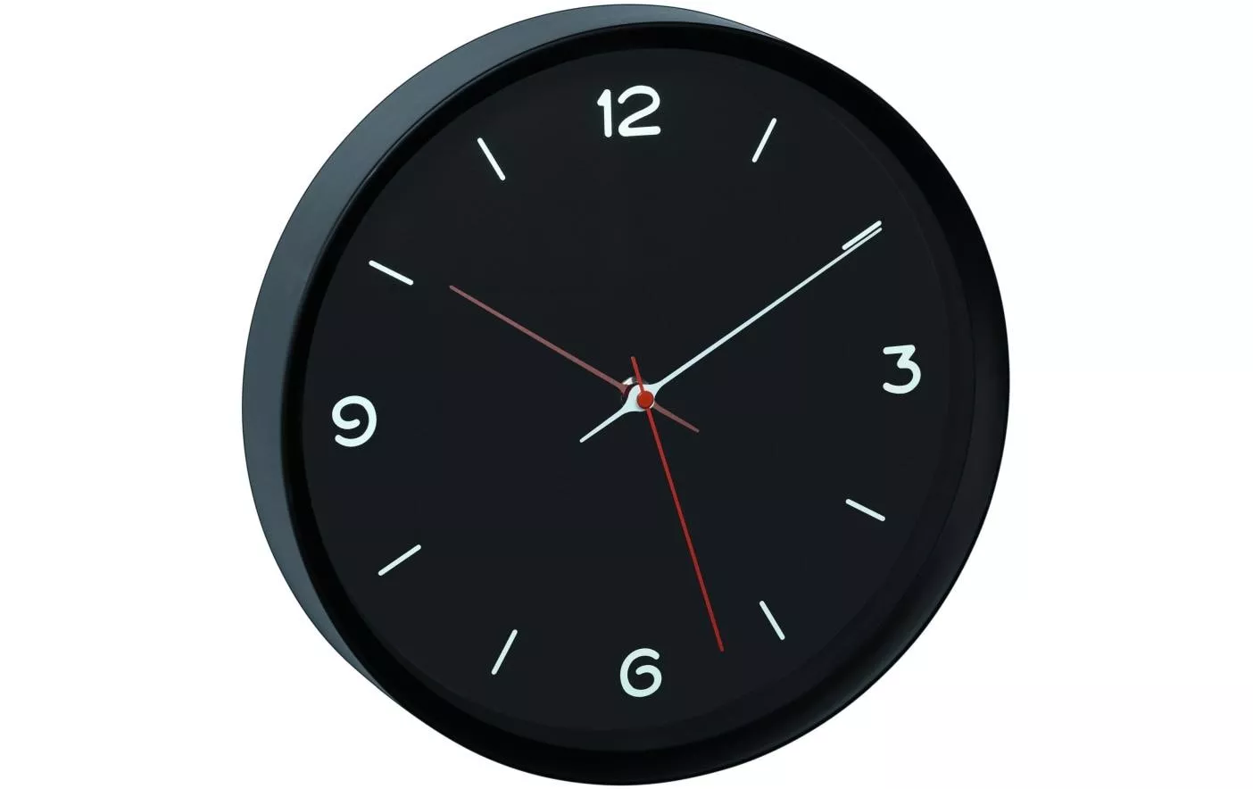 Orologio da parete analogico nero, Ø 30,9 cm