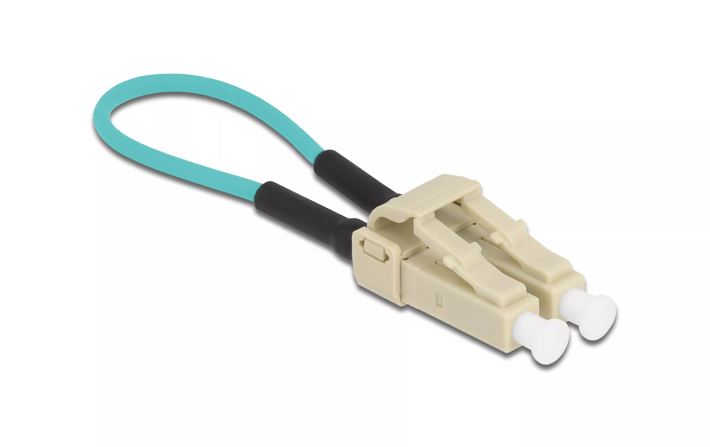 FO Loopback Adapter LC / OM3 Multimode, Beige