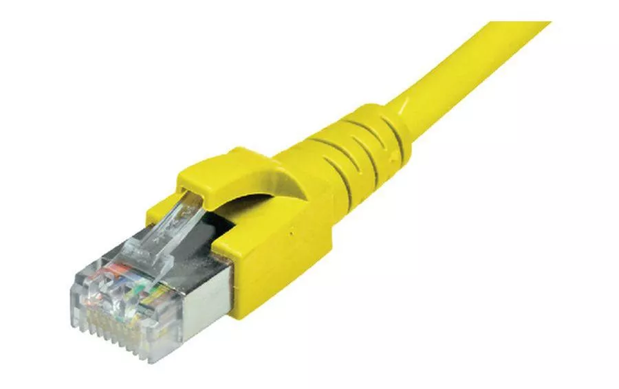 Câble patch  Cat 6A, S/FTP, 0.5 m, Jaune