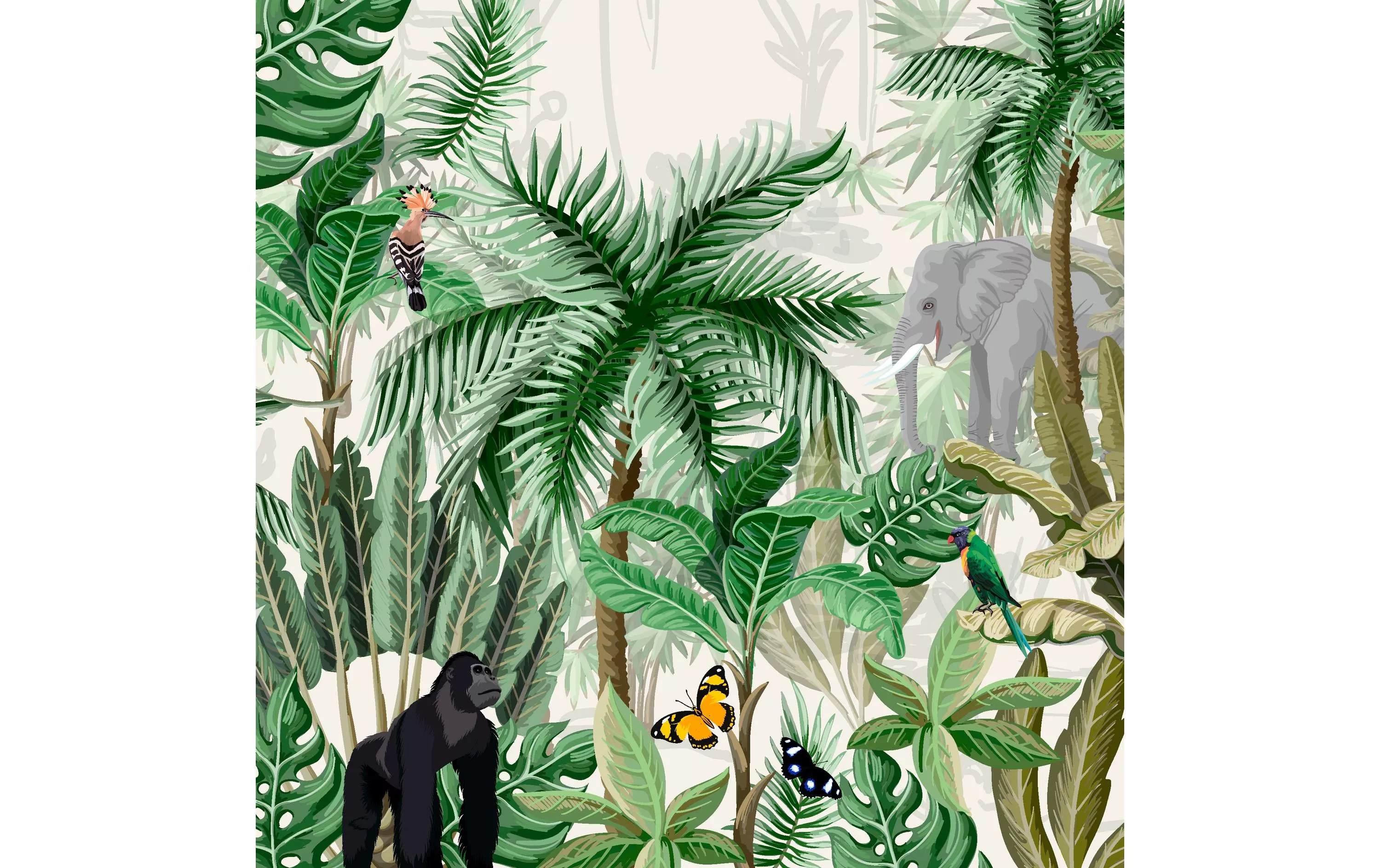Carta + Design tovaglioli di carta Rainforest 33 cm x 33 cm, 20 pezzi