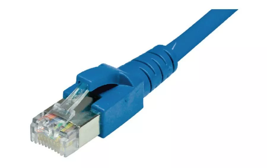 Câble patch RJ-45 - RJ-45, Cat 6A, S/FTP, 5 m, Bleu