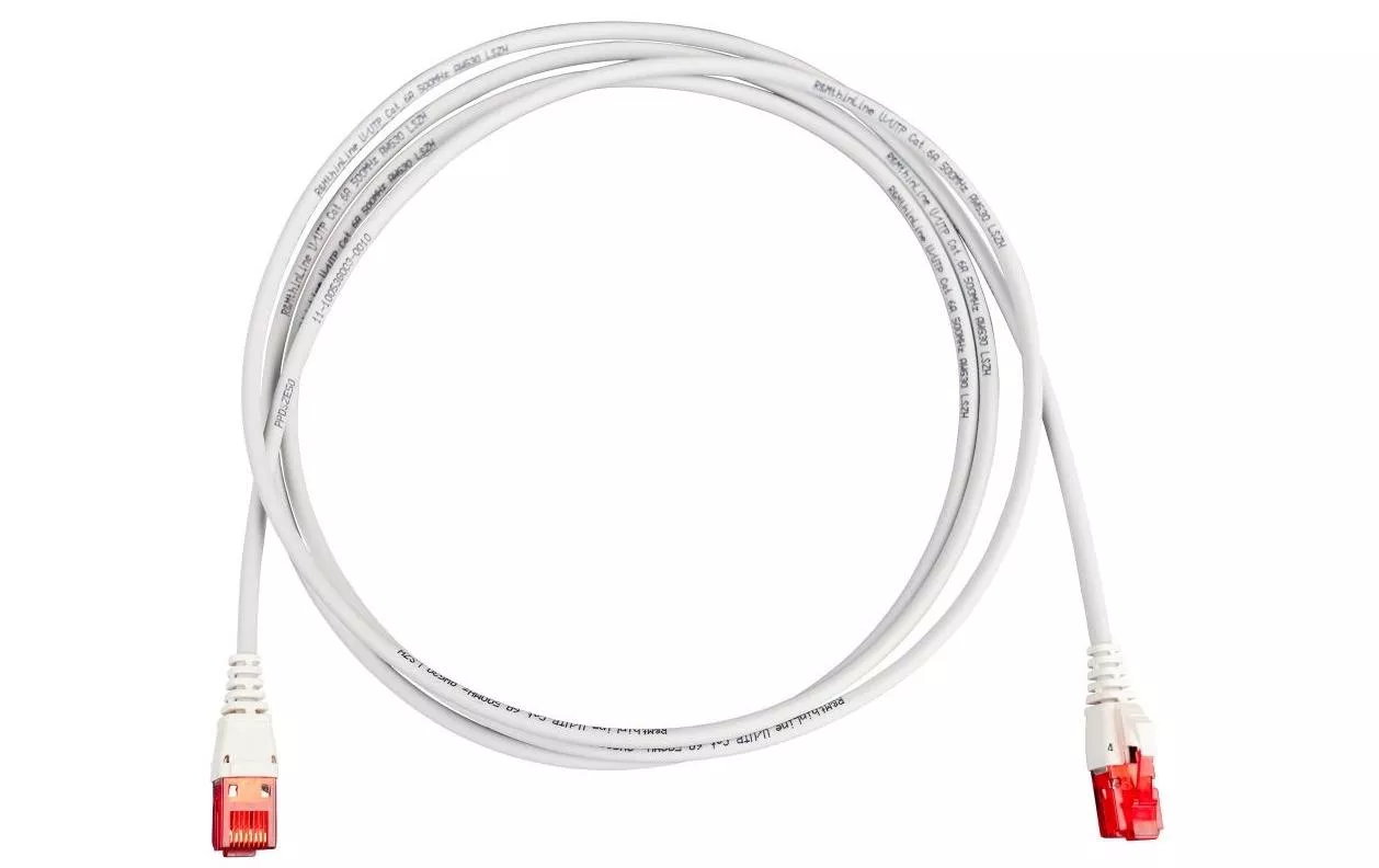 Câble patch thinLine Cat 6A, U/UTP, 1 m, Gris