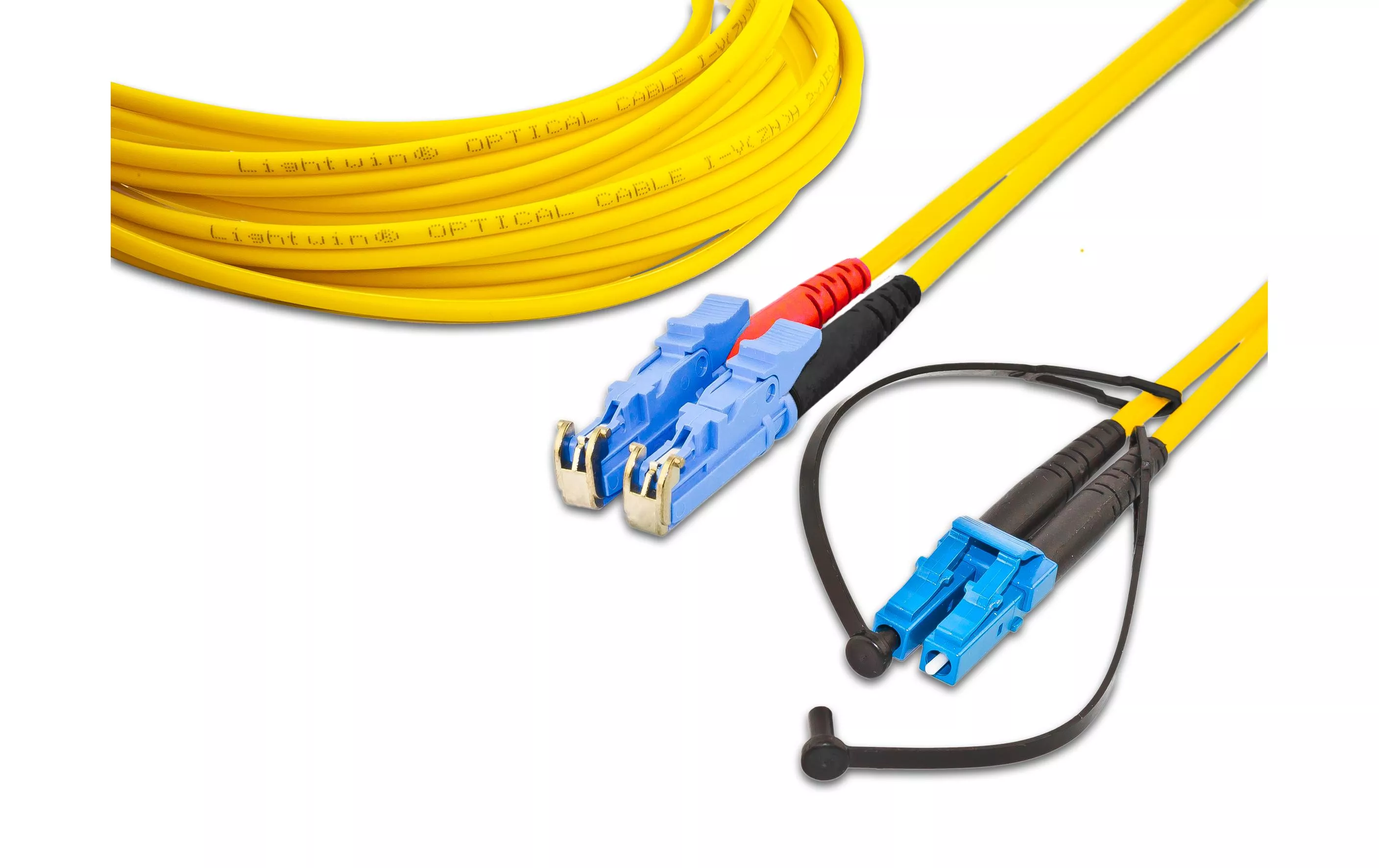 Câble patch à fibre optique LSH-LC, Singlemode, Duplex, 2m