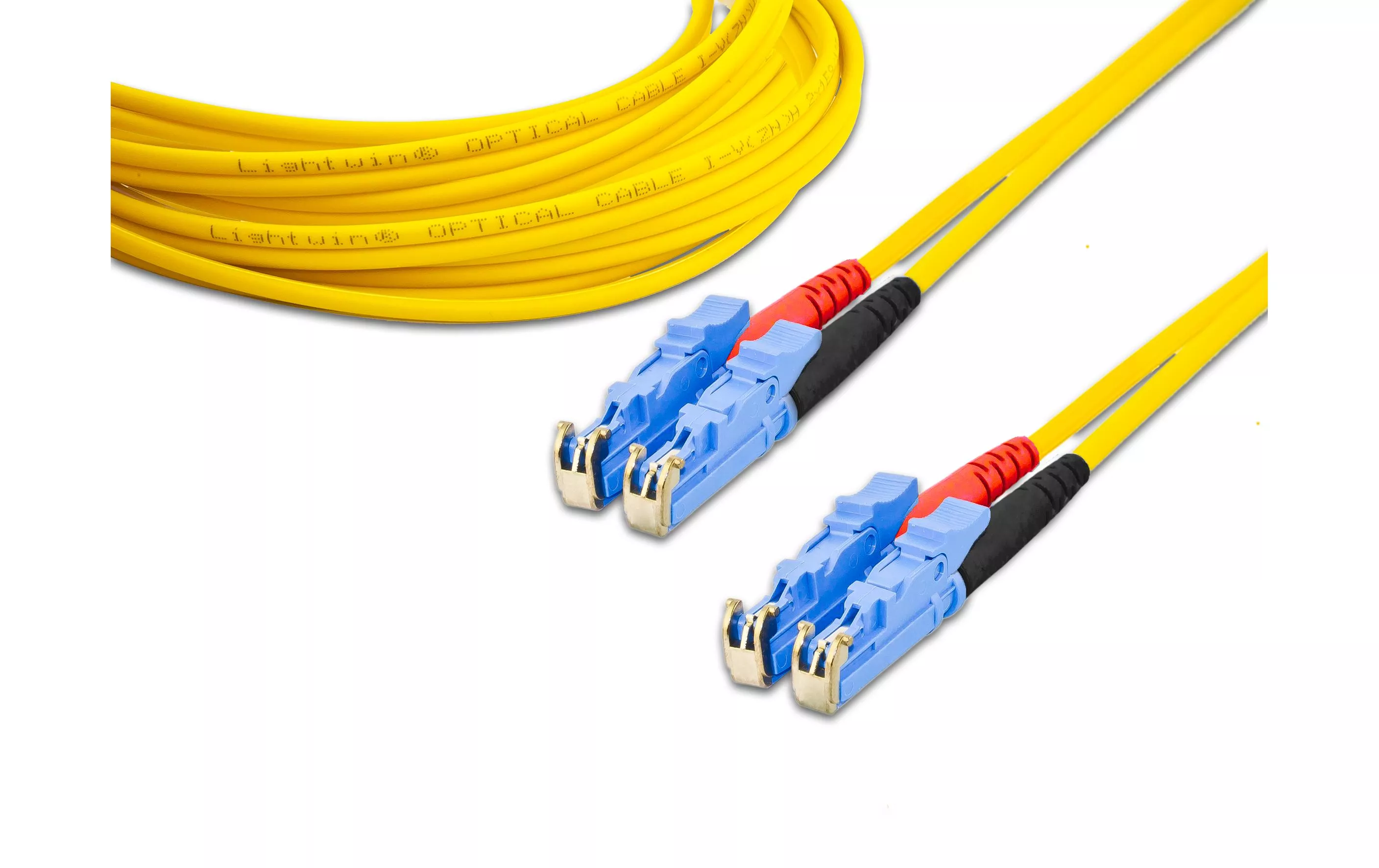 Câble patch à fibre optique LSH-LSH, Singlemode, Duplex, 1m