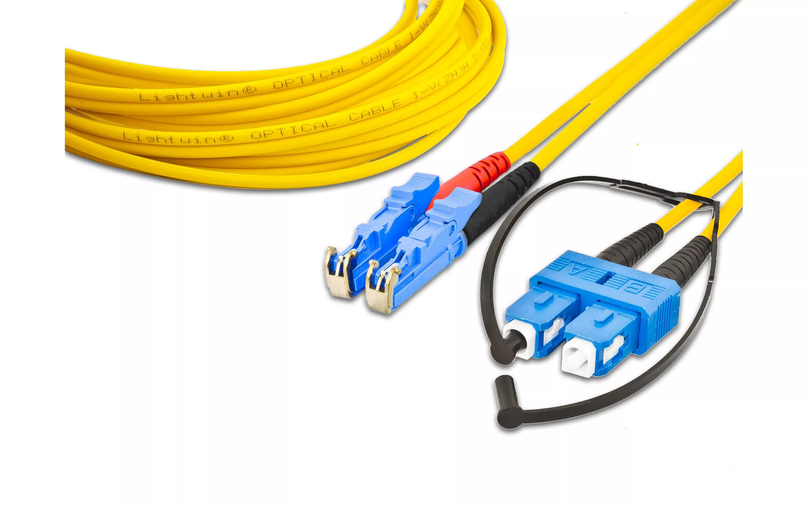 Câble patch à fibre optique LSH-SC, Singlemode, Duplex, 3m