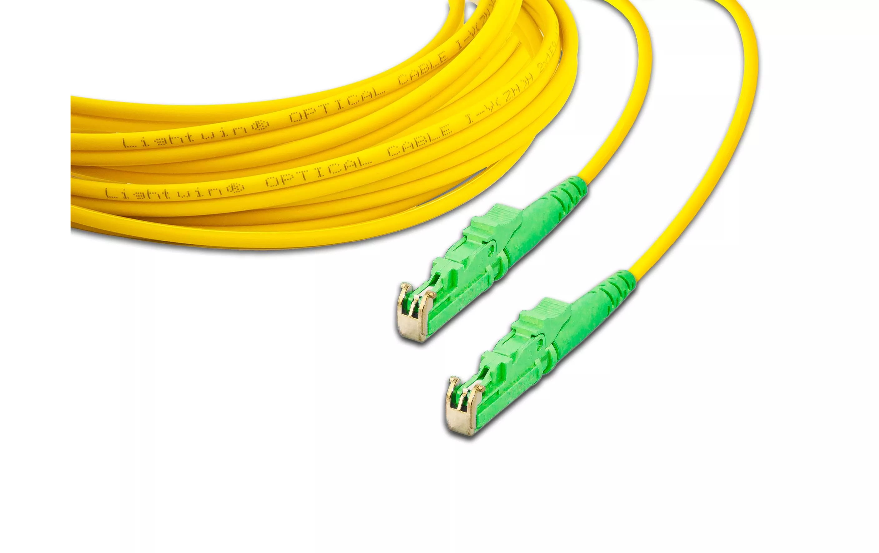 Câble patch à fibre optique LSH/APC-LSH/APC, Singlemode, Simplex, 1m