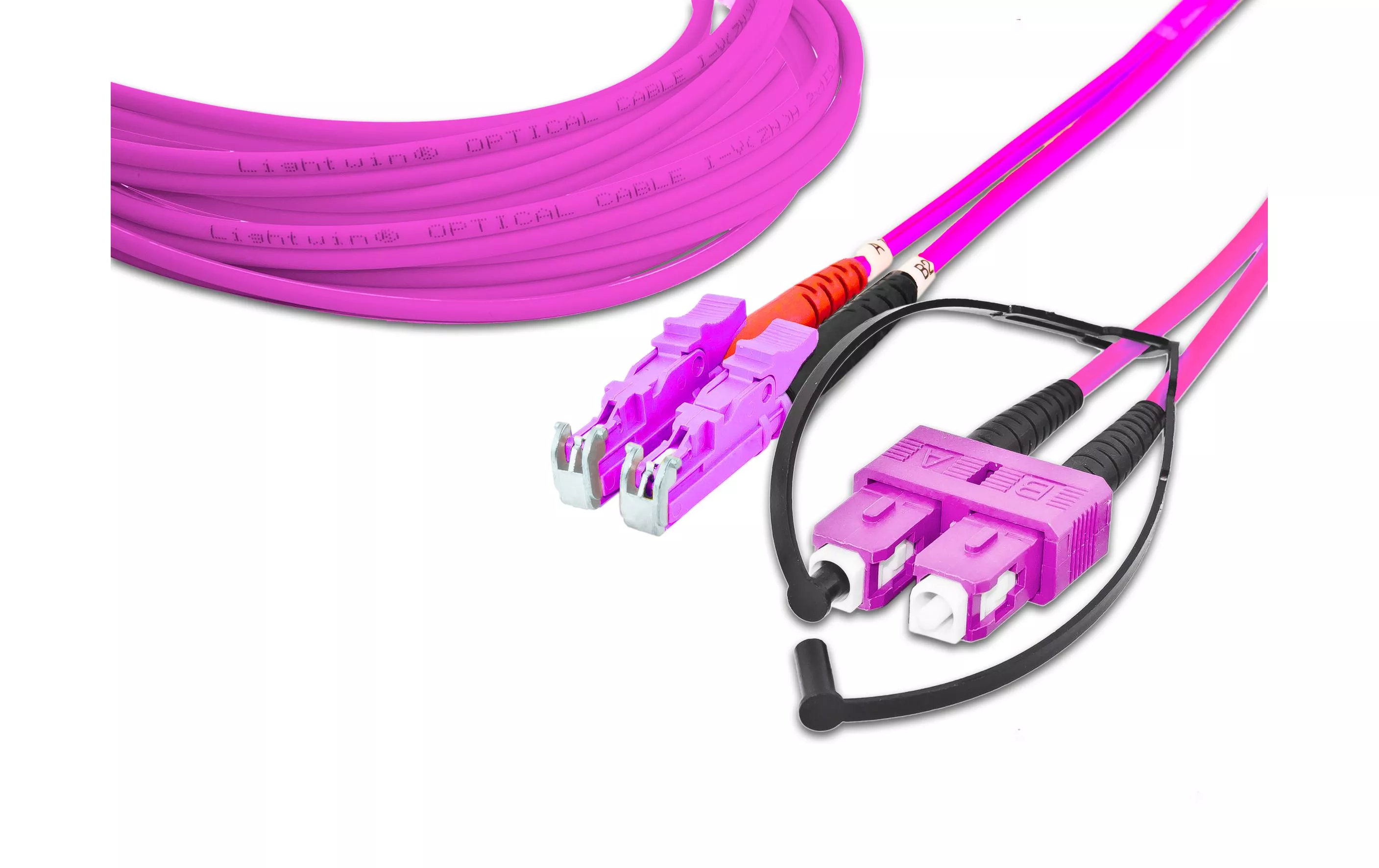 Câble patch à fibre optique LSH-SC, Multimode, OM4, 1m