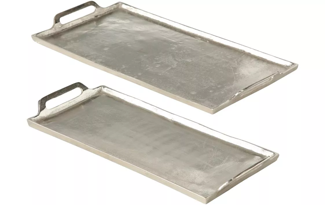 Serving Plate Tray Rhys Set of 2, argento