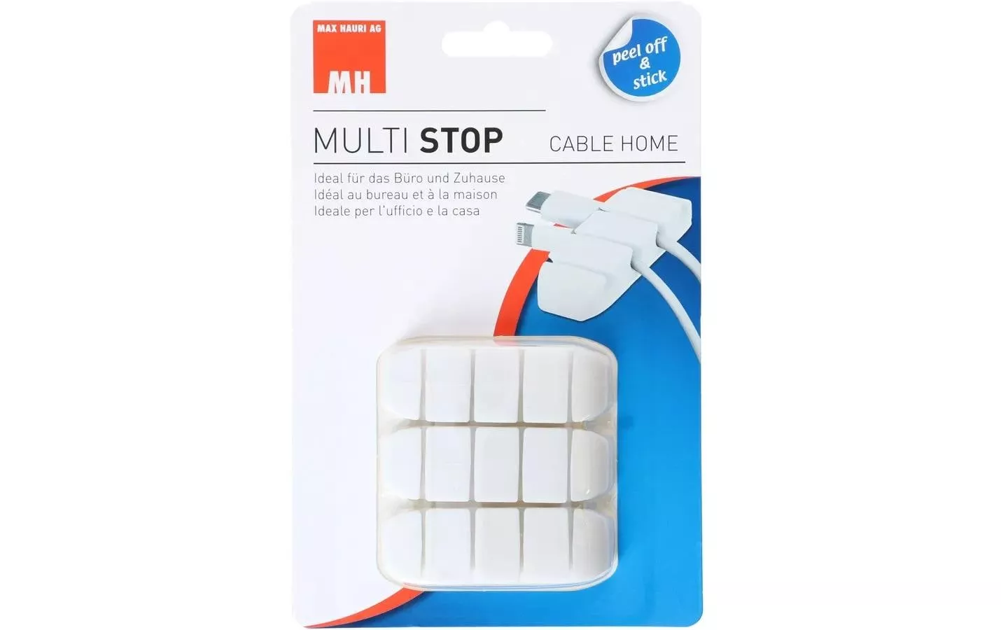 Cable Clip Multi, 3 pezzi, bianco
