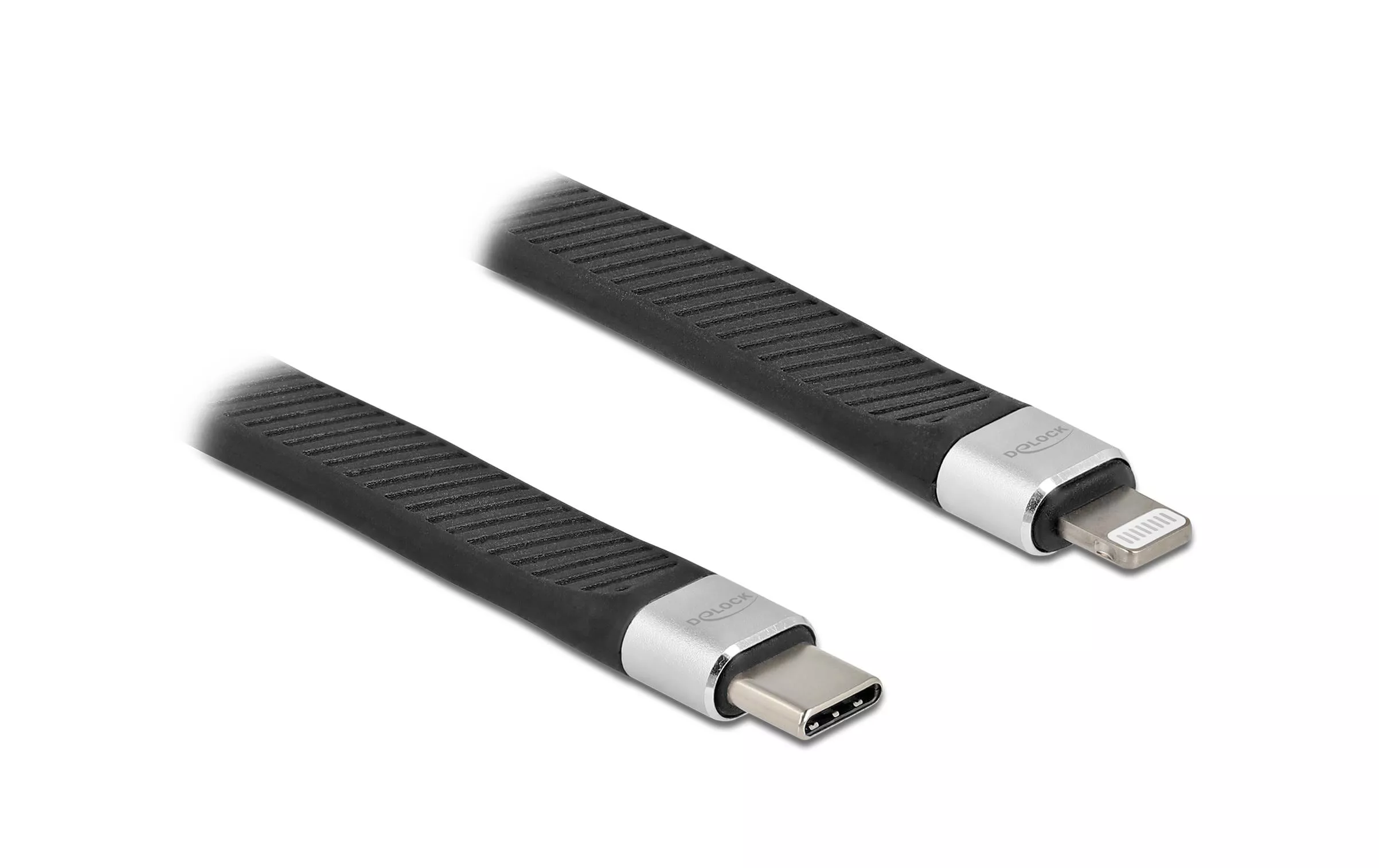 Câble chargeur USB Câble plat FPC USB C - Lightning 0.13 m