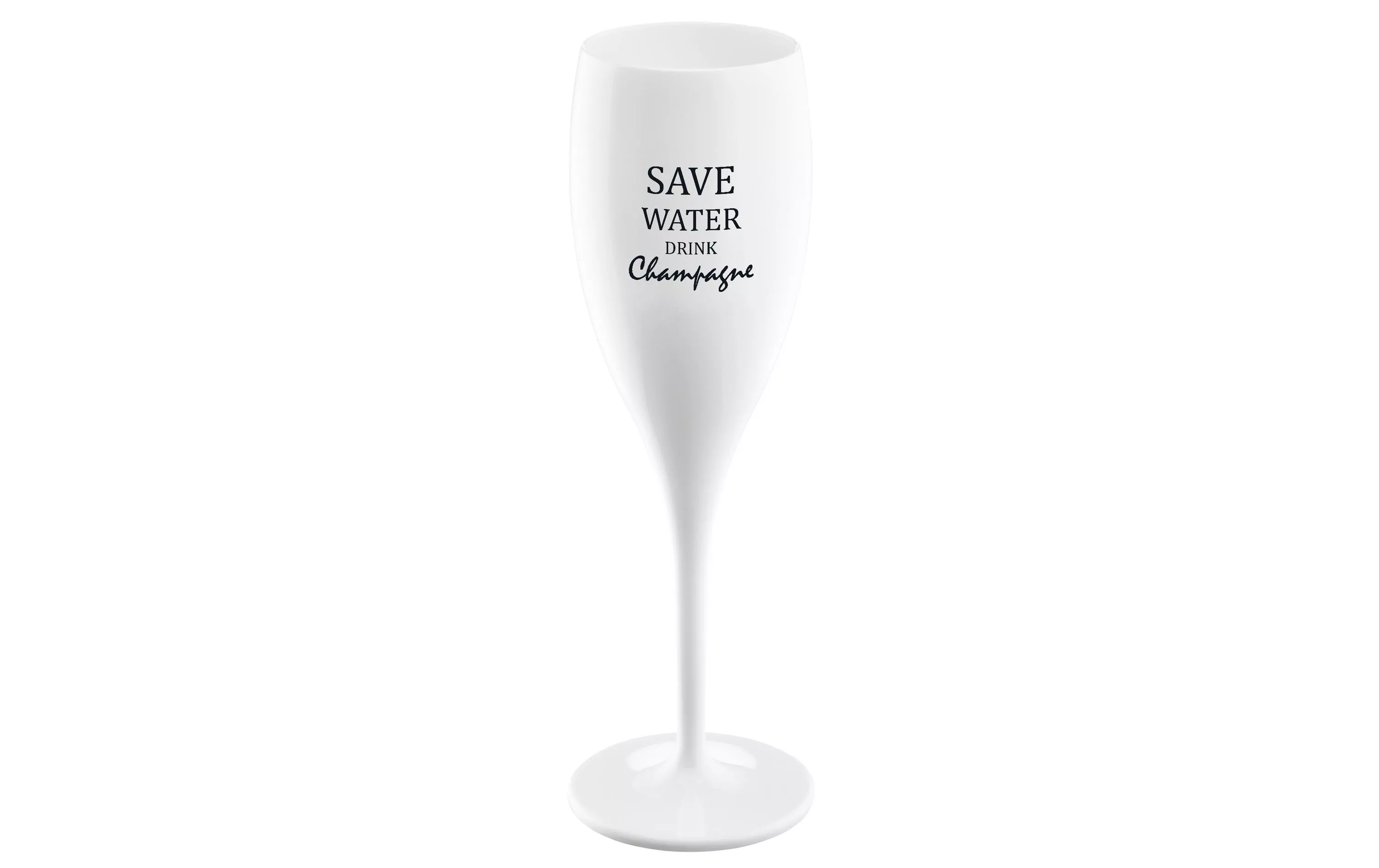 Sektglas Superglas Save water drink champagne 100 ml, 1 Stk