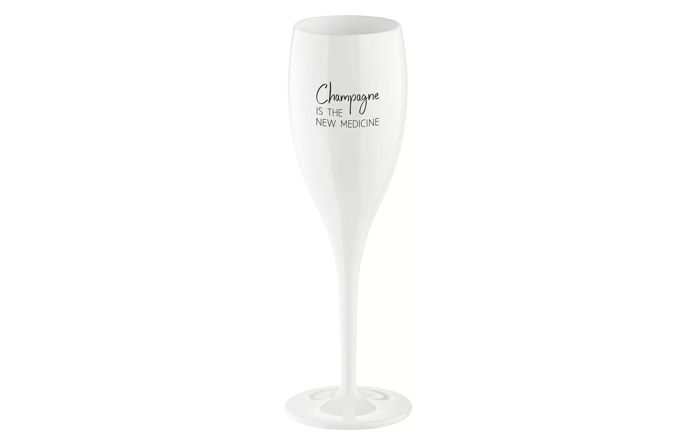 Champagne Glass Superglass Champagne è 100 ml, 1 pezzo, bianco