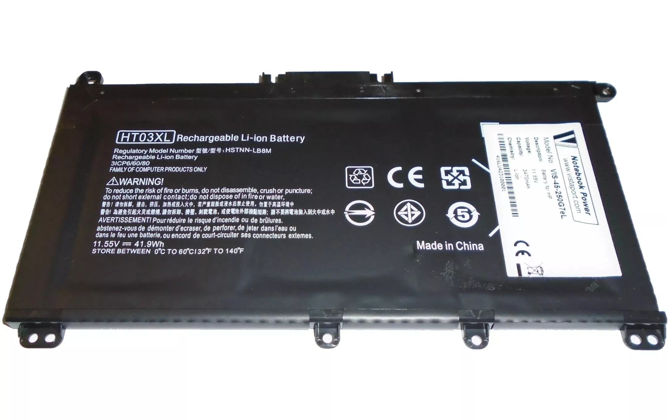 Batteria Vistaport per HP 24*G7/25*G7/34*G5