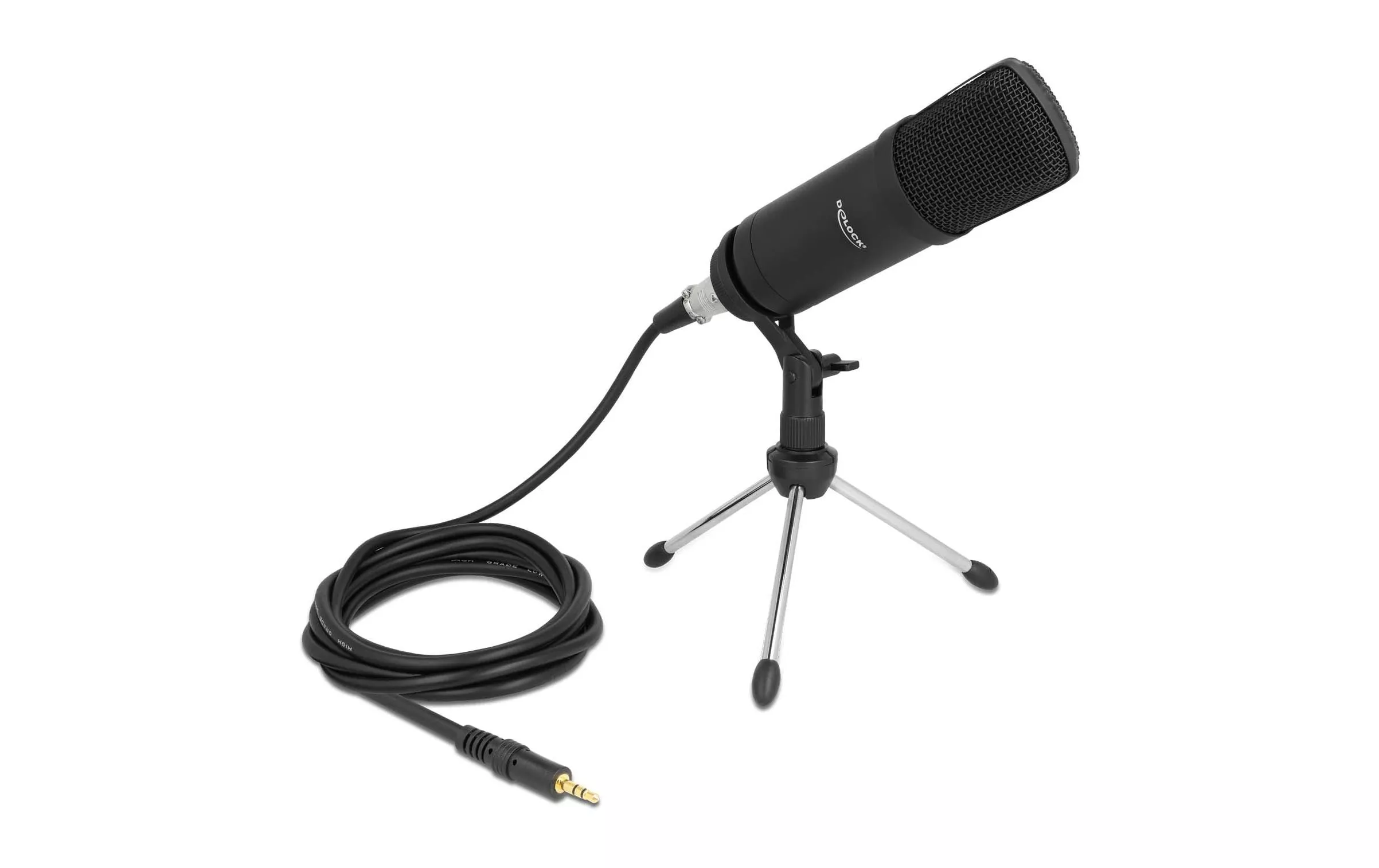 Microphone professionnel de podcasting avec connecteur XLR/3.5mm jack