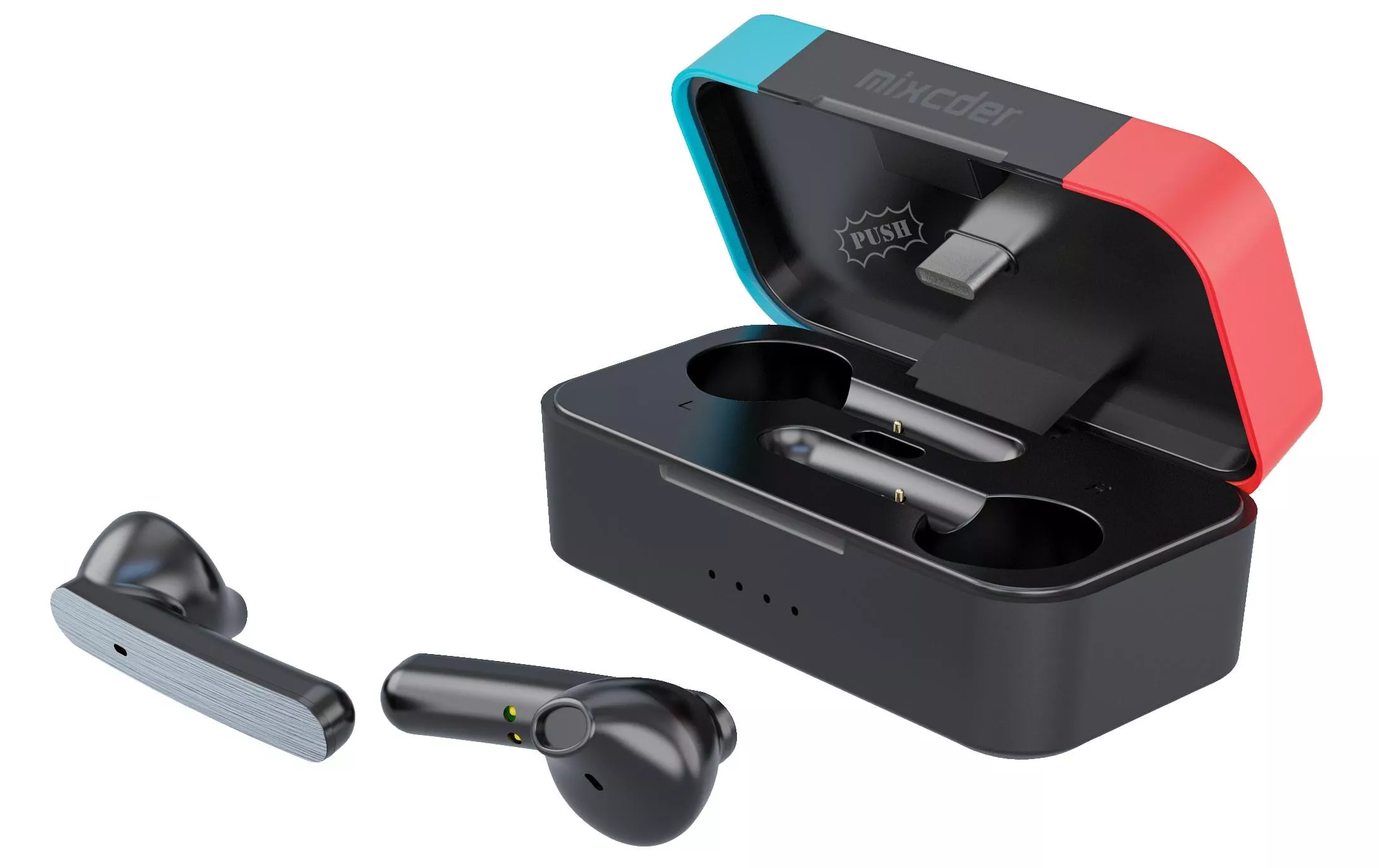 True Wireless In-Ear-Kopfhörer Gaming Stereo G1 Blau/Rot