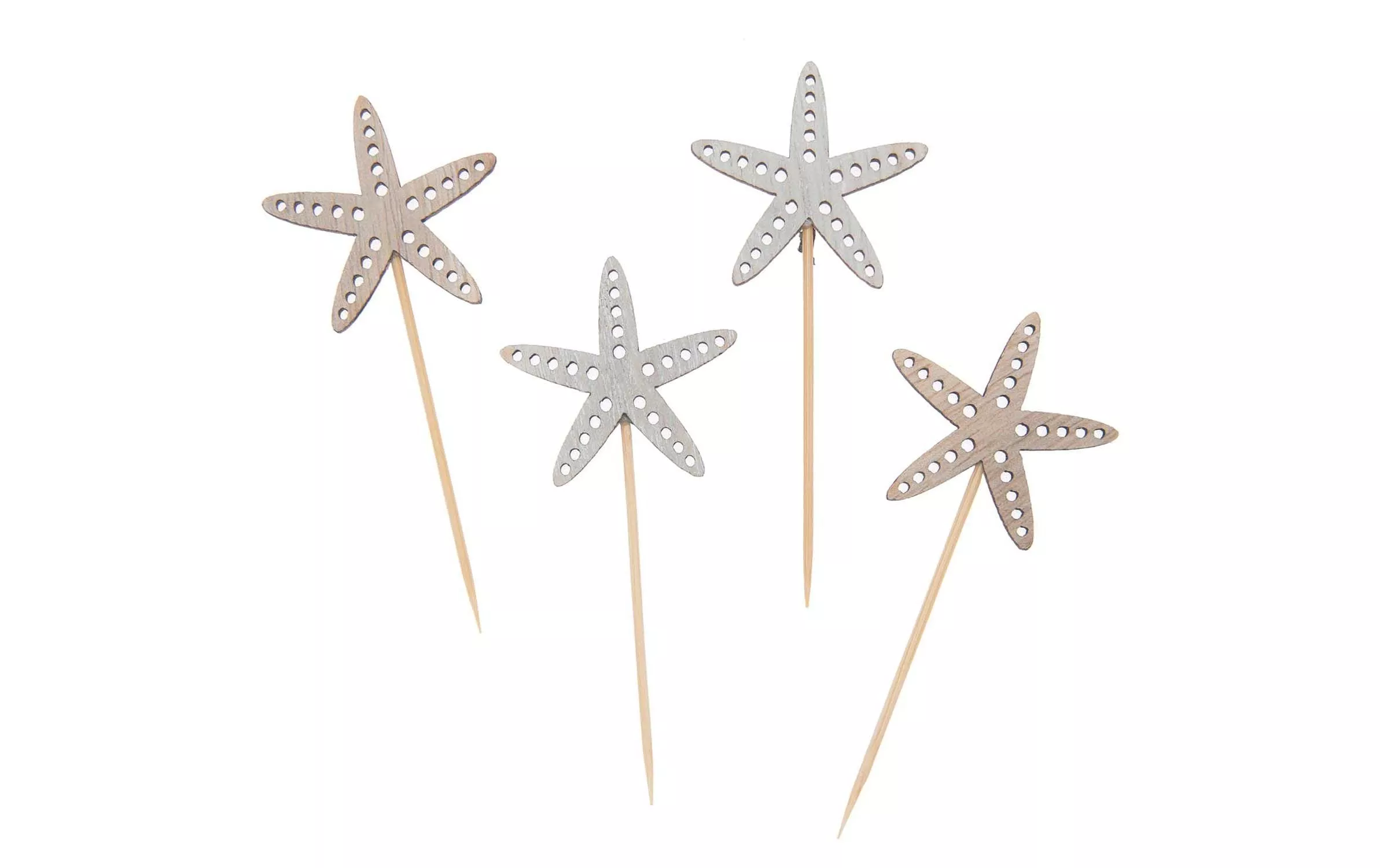 pezzi monouso per feste Starfish 4 pezzi bianco