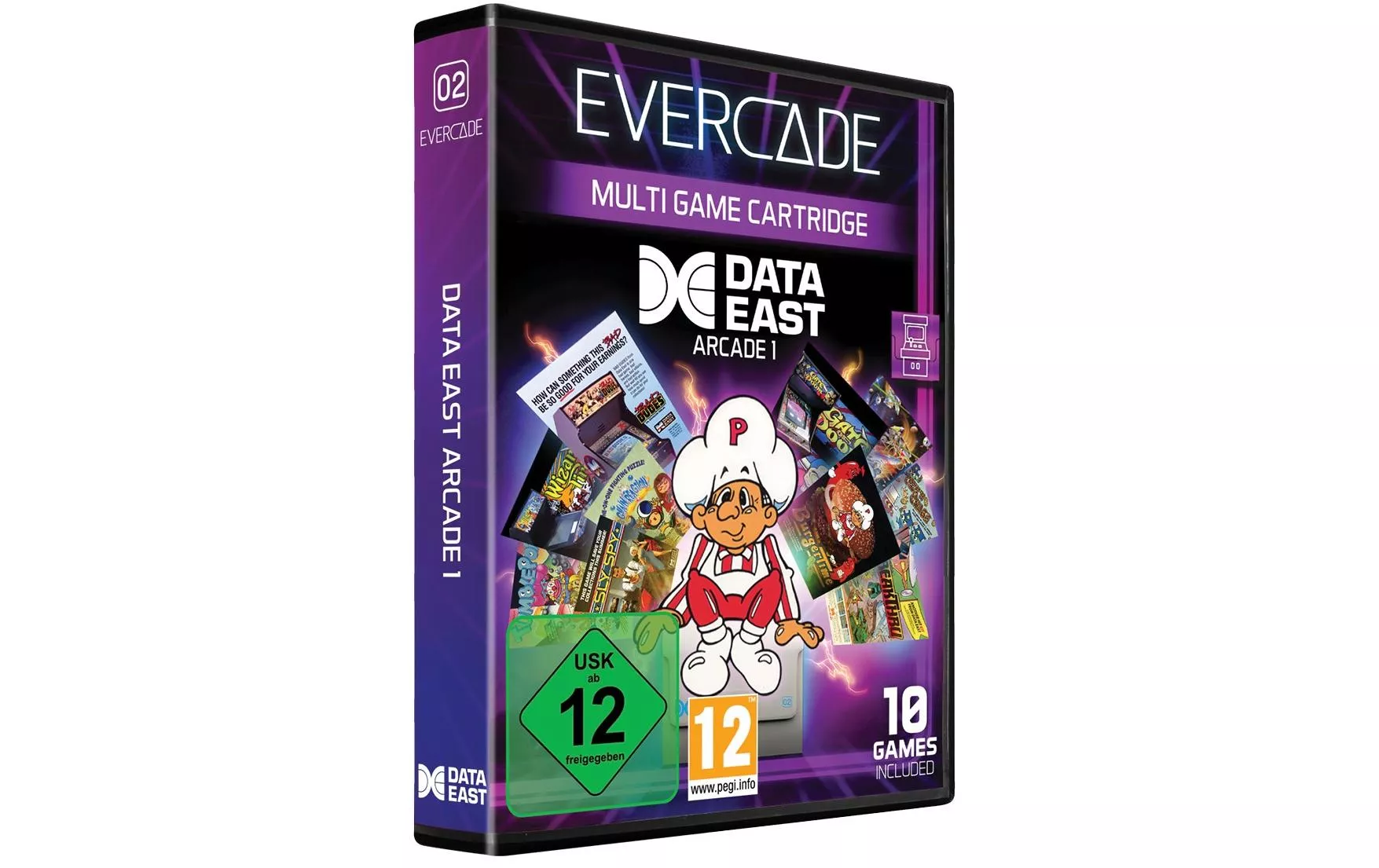 Evercade Data East Arcade Cartridge 1