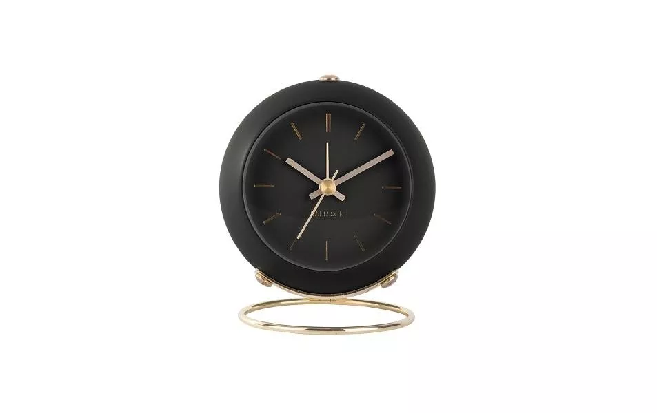 Classic Alarm Clock Globe Nero