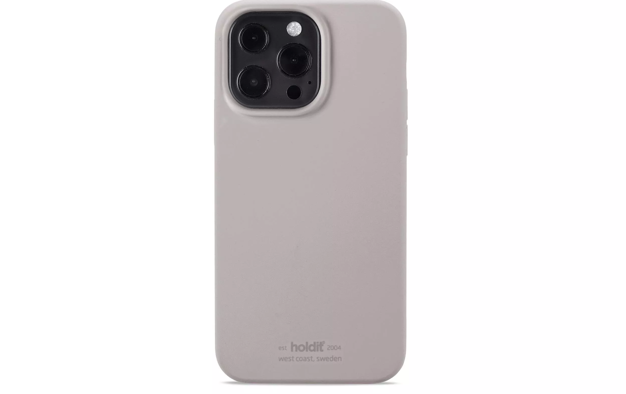 Coque arrière Silicone iPhone 13 Pro Taupe