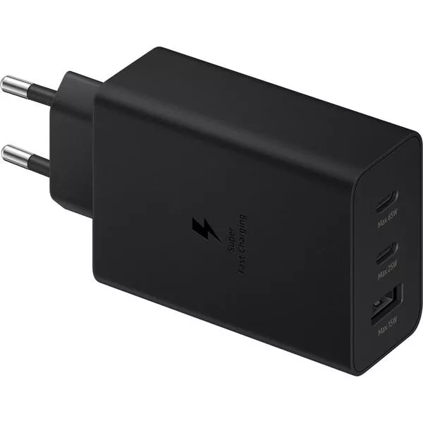 USB-Charger Power Adapter Trio, black