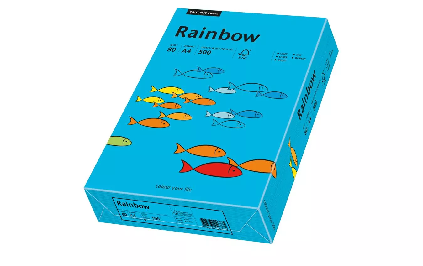 Carta copiativa Rainbow 80 g/m² A4, blu