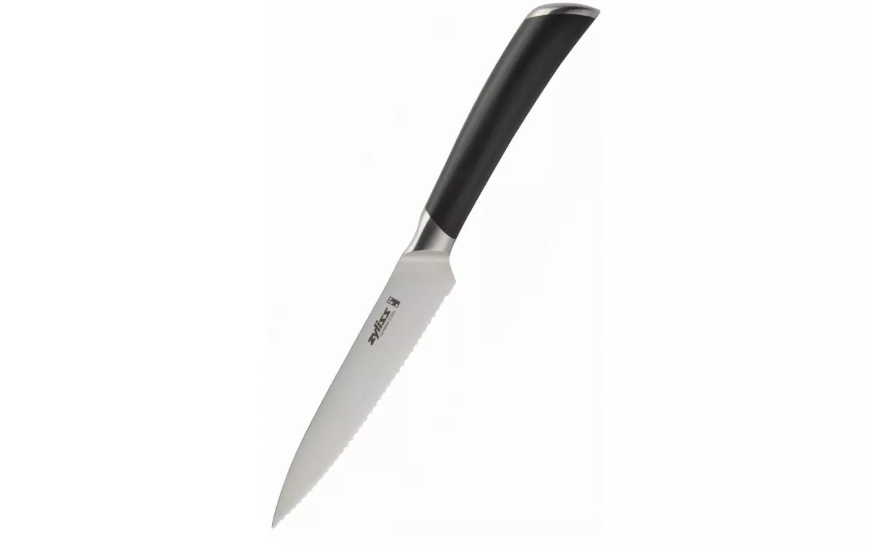 Küchenmesser Comfort Pro gezackt 11 cm, Schwarz/Silber