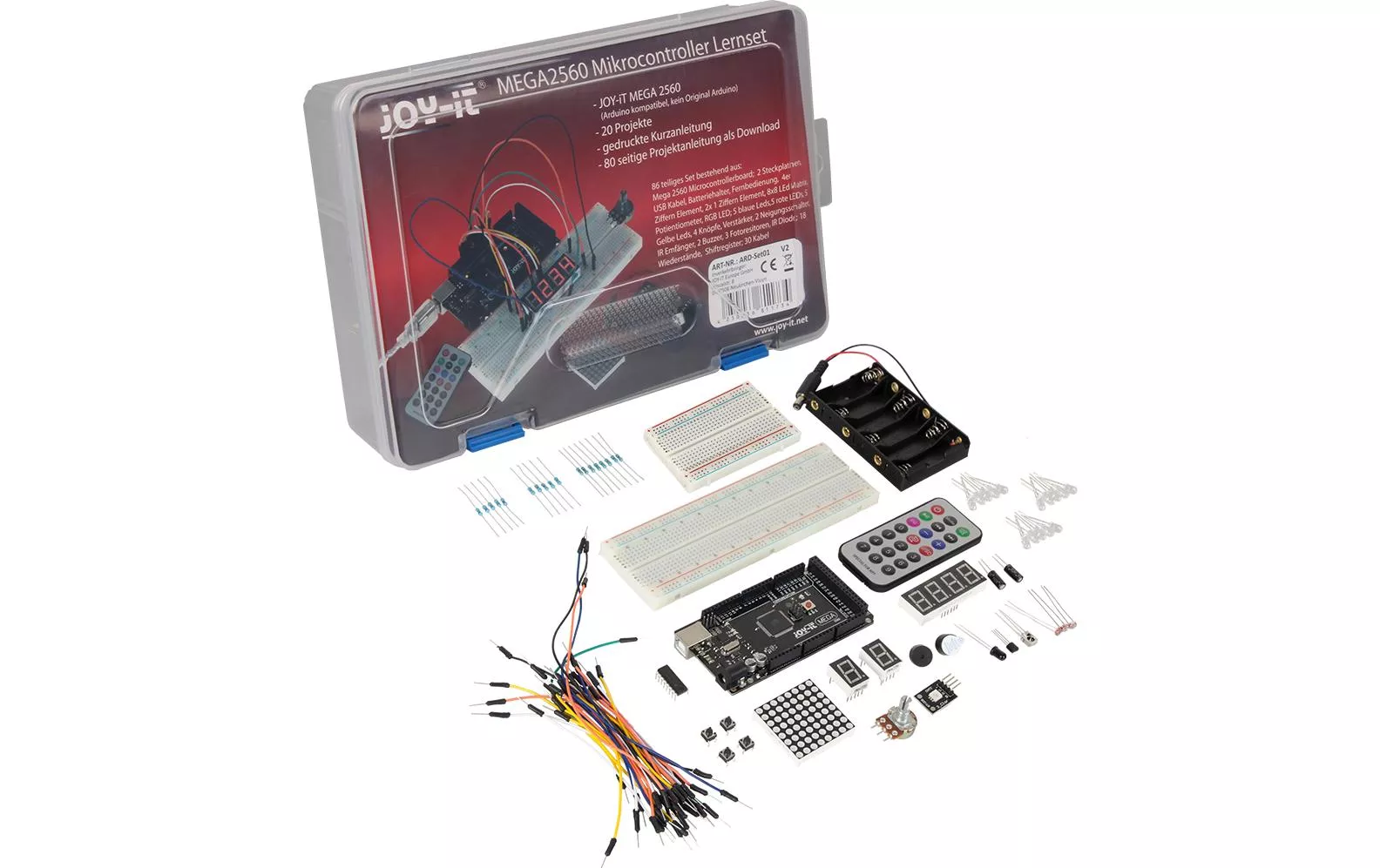 Kits de démarrage Mega2560 Arduino Kit d\'apprentissage sur les microcontrôleurs