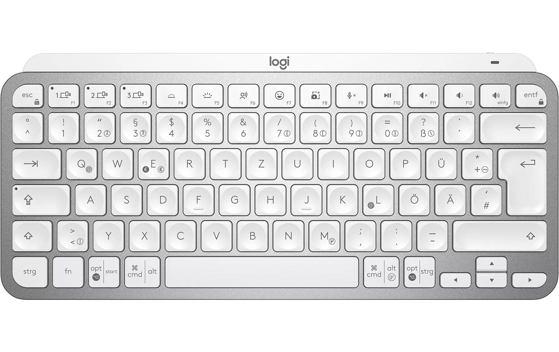 Tastatur MX Keys Mini Pale Grey CH-Layout
