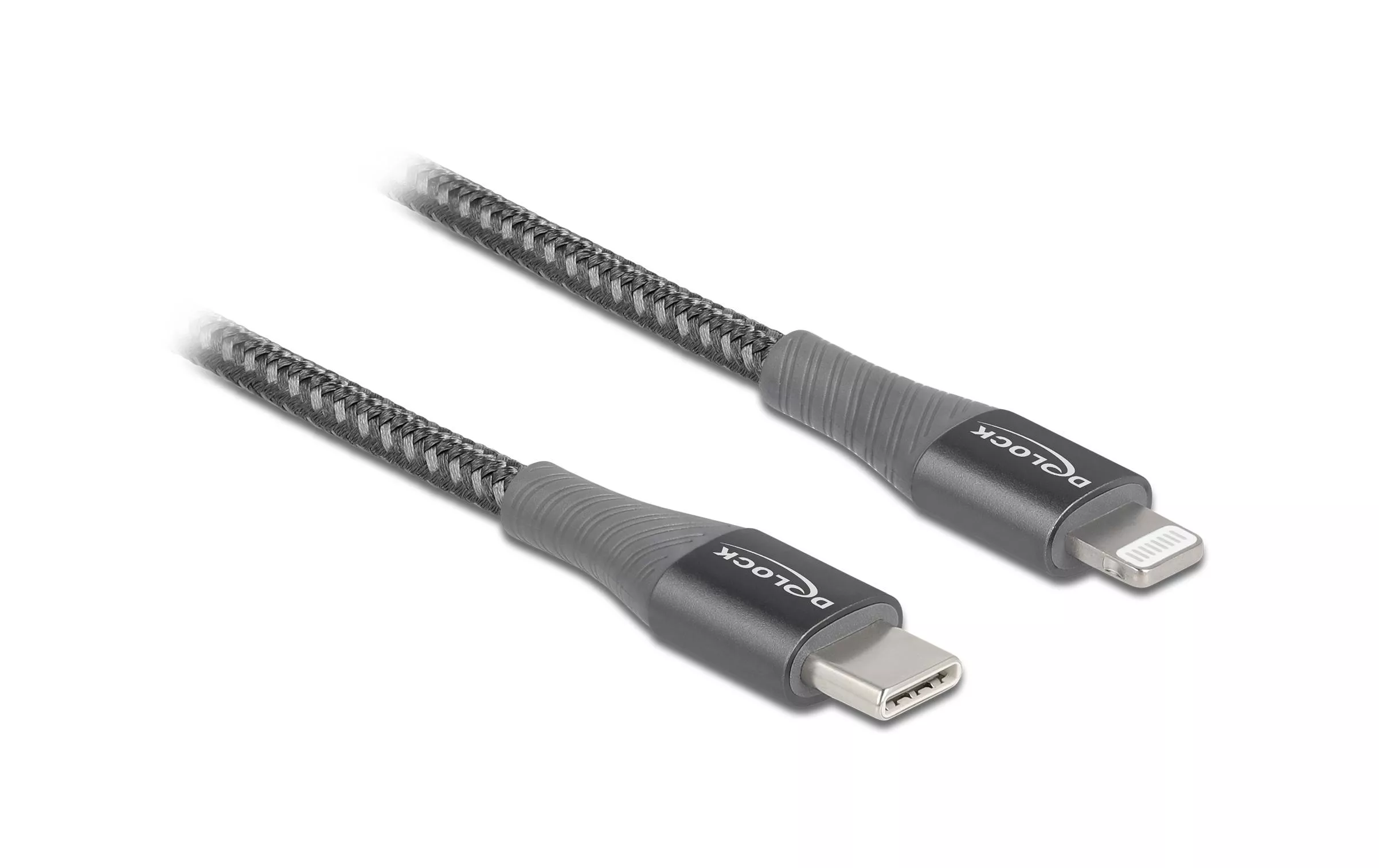 USB-Kabel USB C - Lightning 2 m, Grau