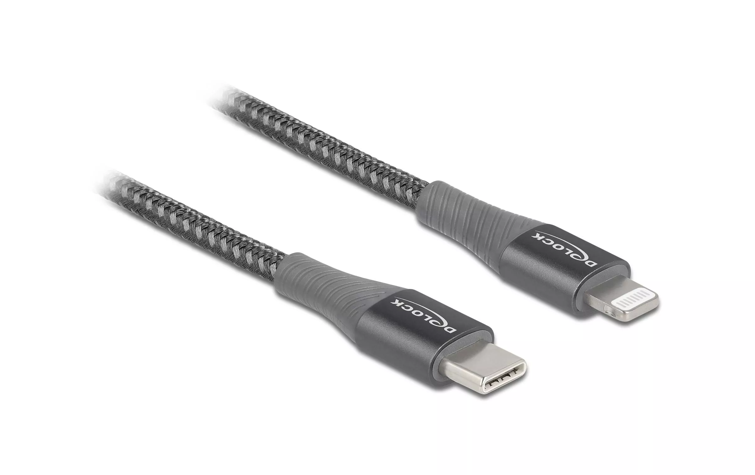 USB-Kabel USB C - Lightning 0.5 m, Grau