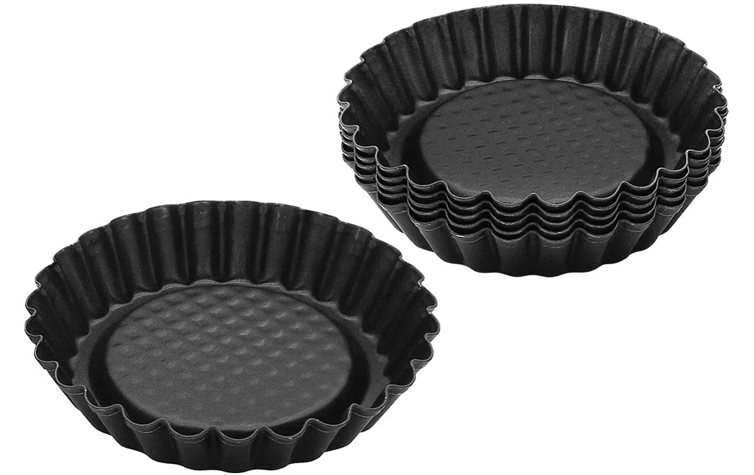 Boîte à tortelettes Black Metallic Ø 10.5 cm