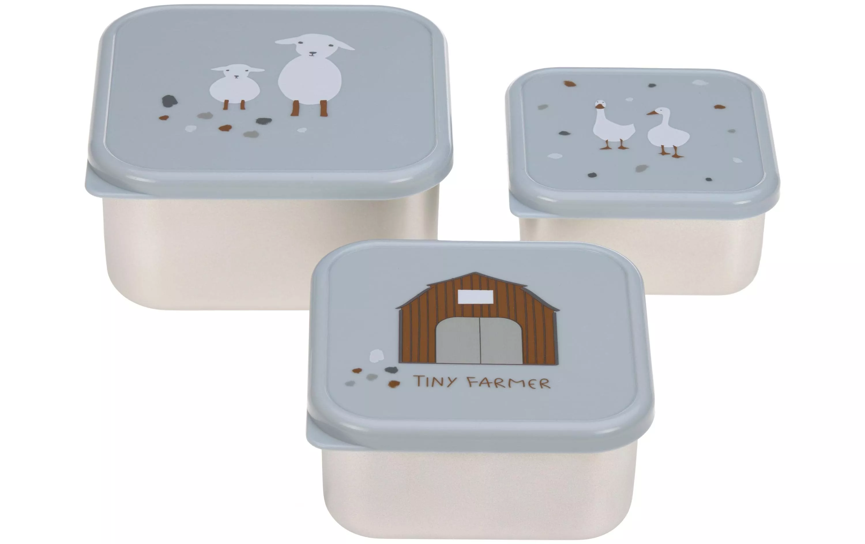 Lunchbox 3er Set Tiny Farmer Sheep/Goose Blue