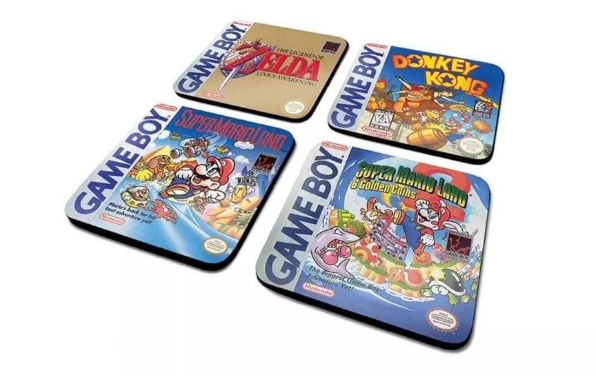 Gameboy Untersetzer 4er Pack