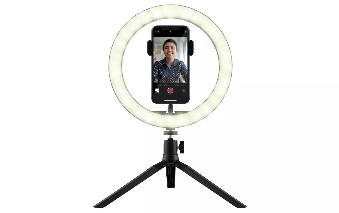 Fiducia Smartphone treppiede Maku Ring Light Vlogging Set