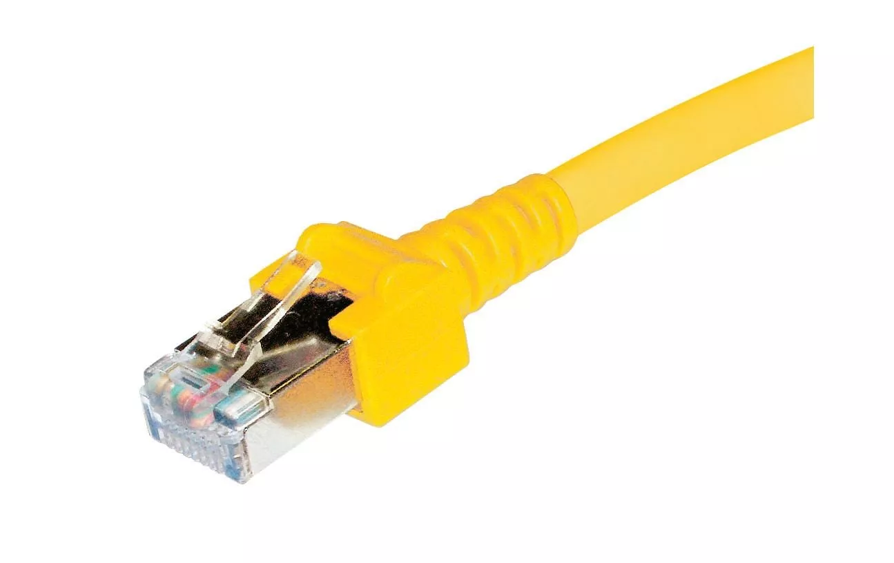 Câble patch Cat 5e, S/UTP, 0.5 m, Jaune