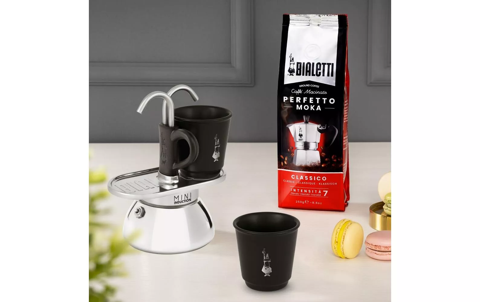 Espresso Maker Mini Express Induction 2 tazze, nero - Caffettiera espresso