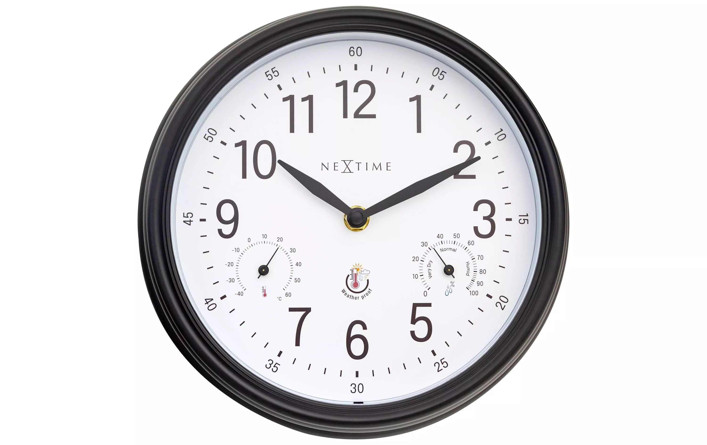 Horloge de jardin Jasmine Ø 23.4 cm, Noir