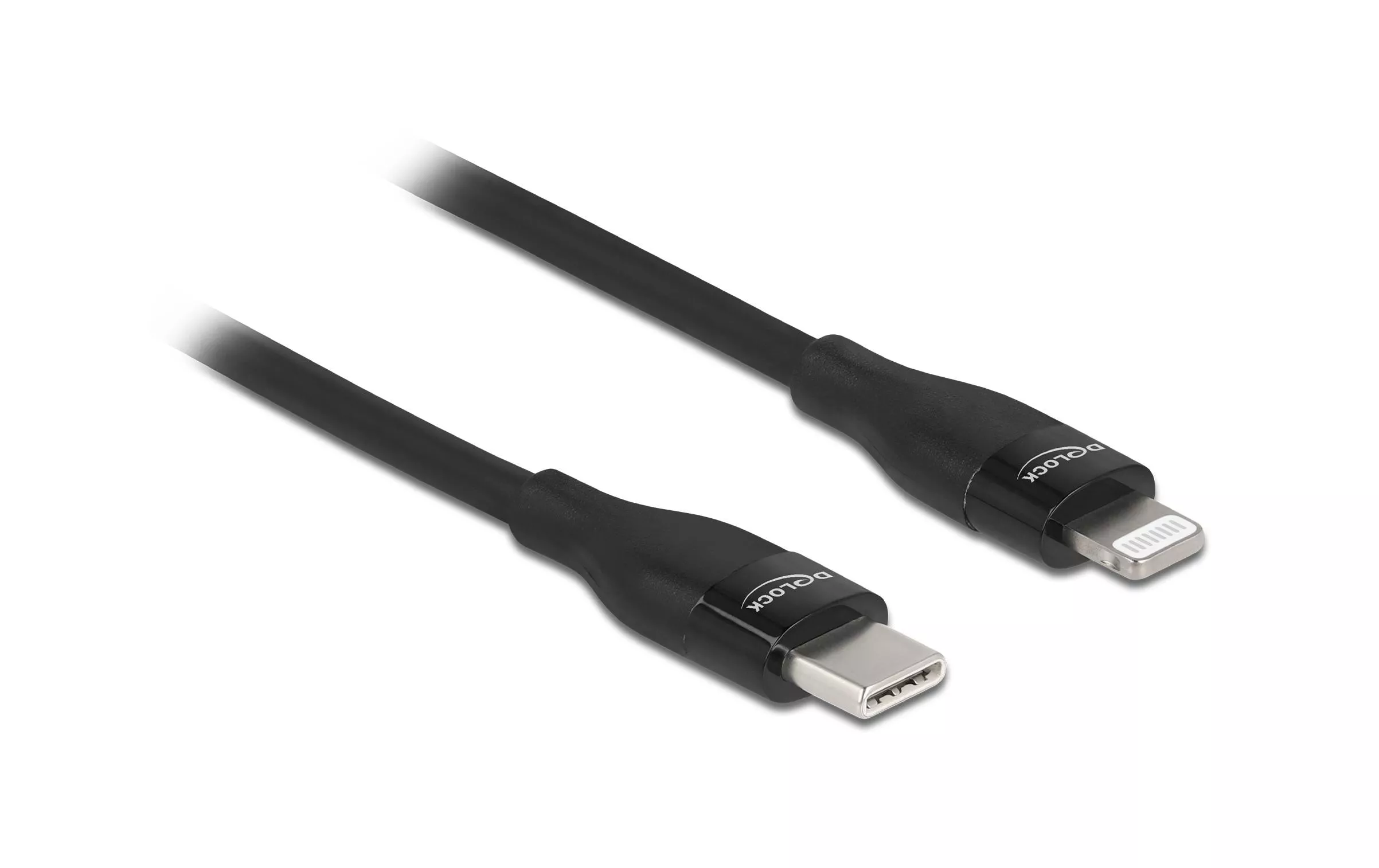 USB-Kabel USB C - Lightning 2 m, Schwarz