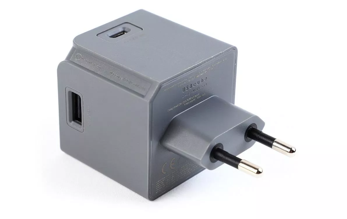 USB Netzteil USBcube Original PD 65W Grau