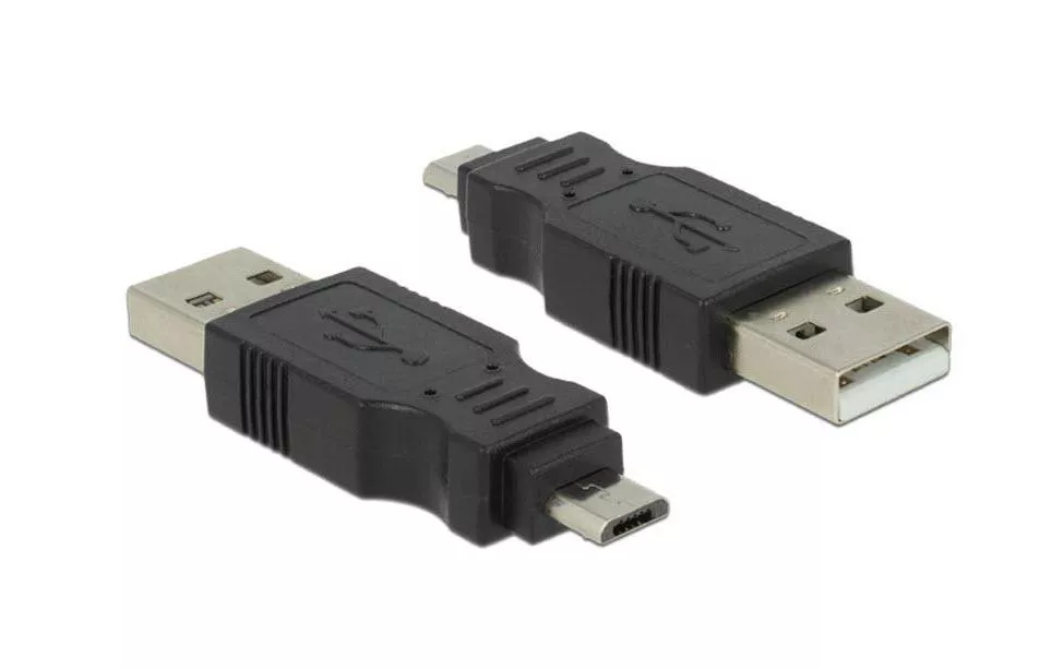 Adattatore Delock USB 2.0 USB-A maschio - USB-MicroB maschio