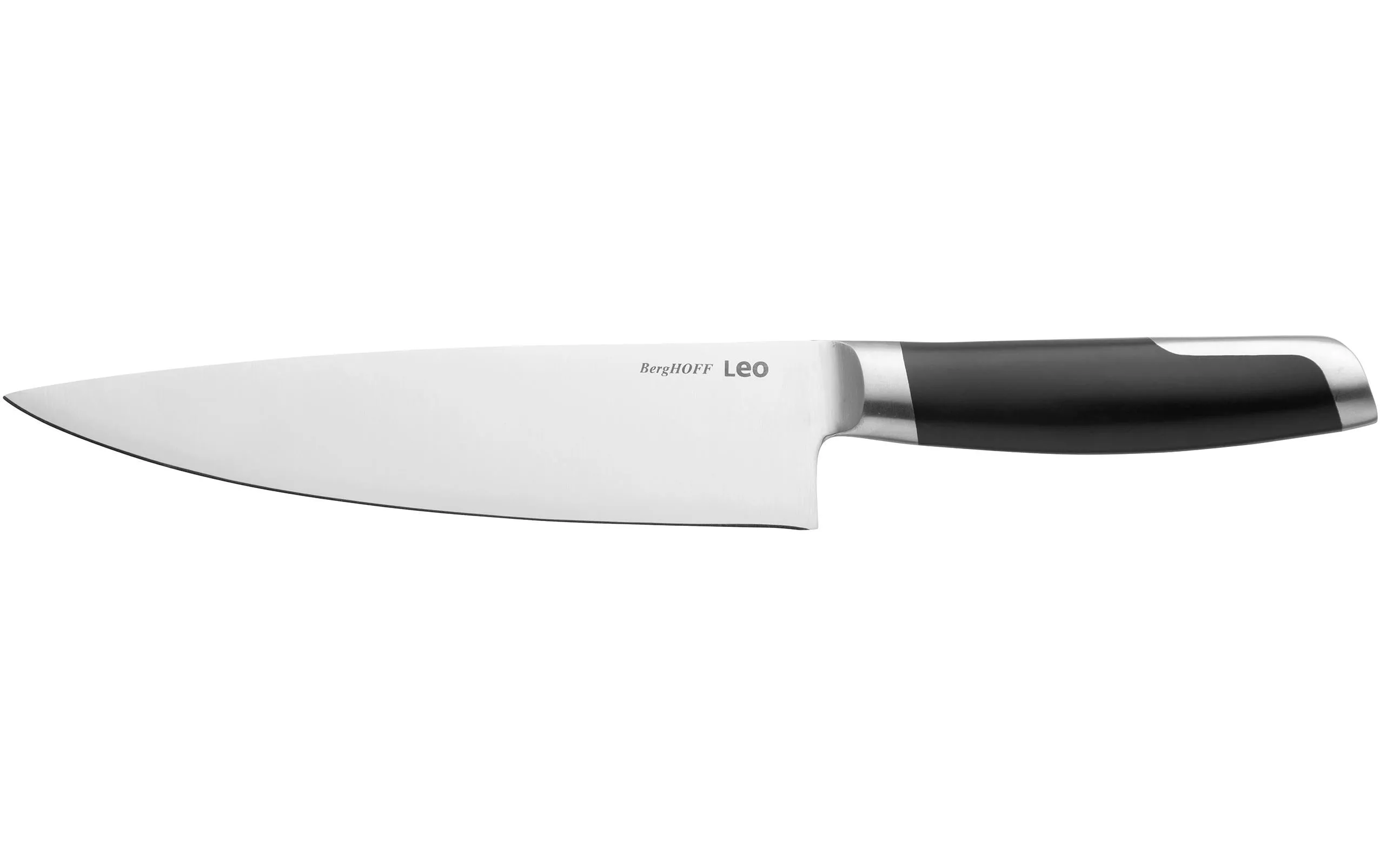 Couteau de chef Leo Graphite 20 cm, Noir/Argenté